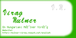 virag mulner business card